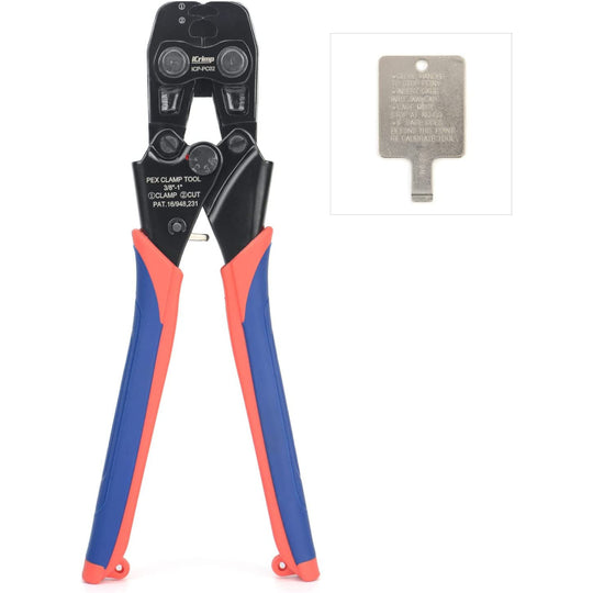 ICP-PC02 PEX Clamp Tool for 3/8,1/2,3/4,5/8 and 1-inch Stainless Steel Clamp Rings, PEX Ring Removal Tool
