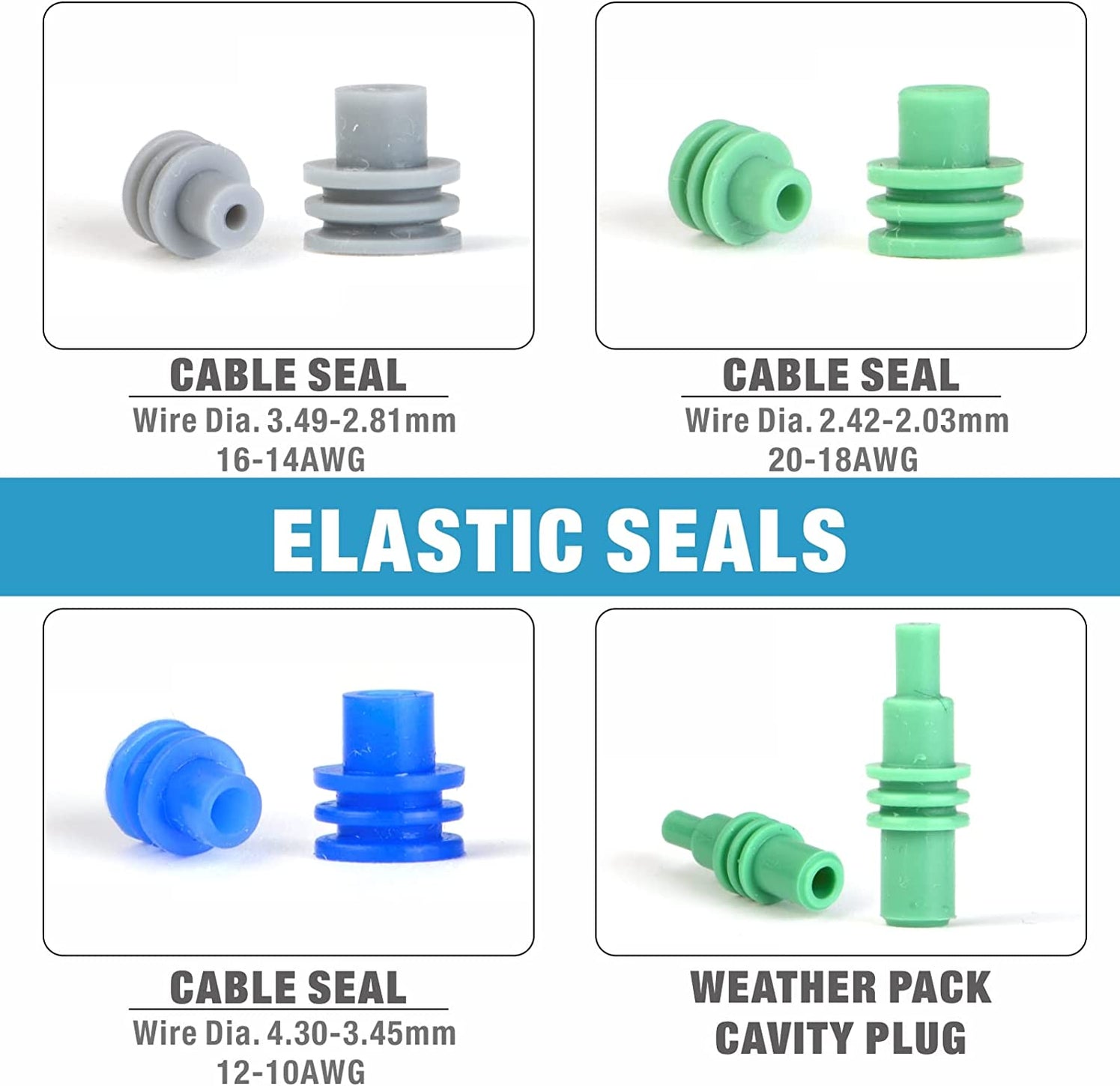 Weather Pack Connector Kit in 1,2,3,4,5,6 Way Configurations — iCrimp Tools