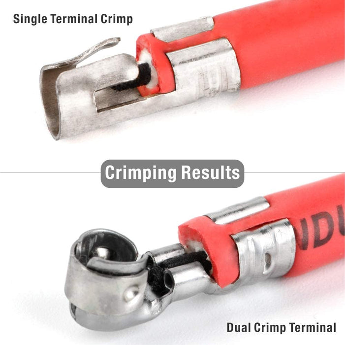 Crimping results of Ratchet Spark Plug Wire Crimper