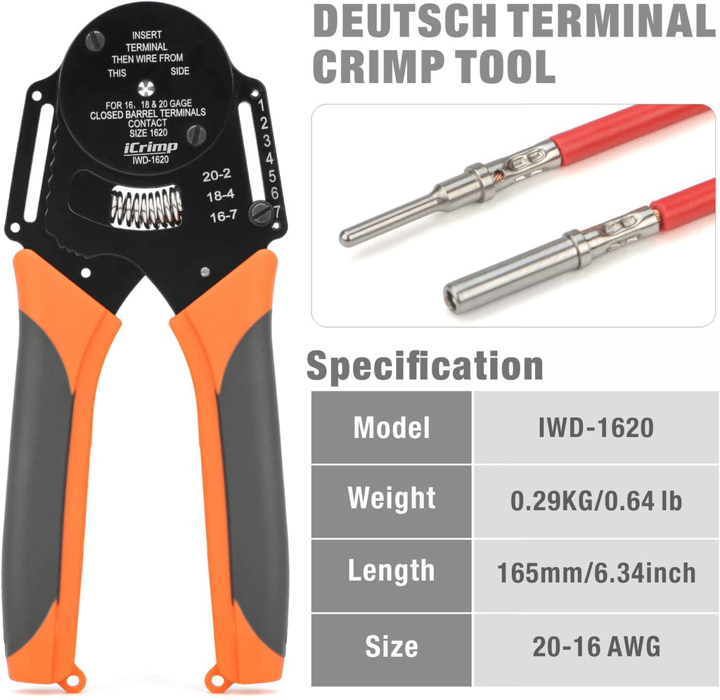 Vim Tools 7" Spring Loaded Slim Wire Connector Pliers – Model WCT7