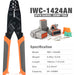IWC-1424AN open barrel Crimp Tool