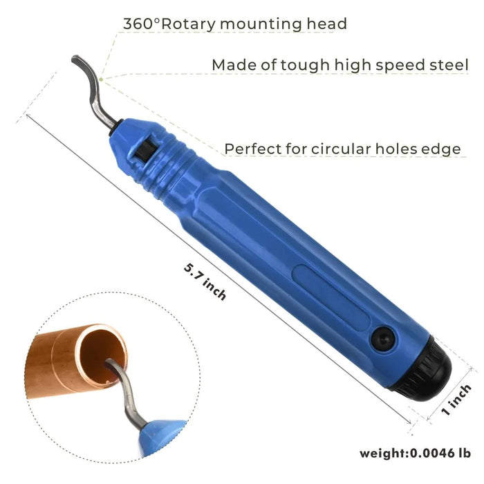Deburring Tool:High quality speed steel 360 degree rotated mounting head