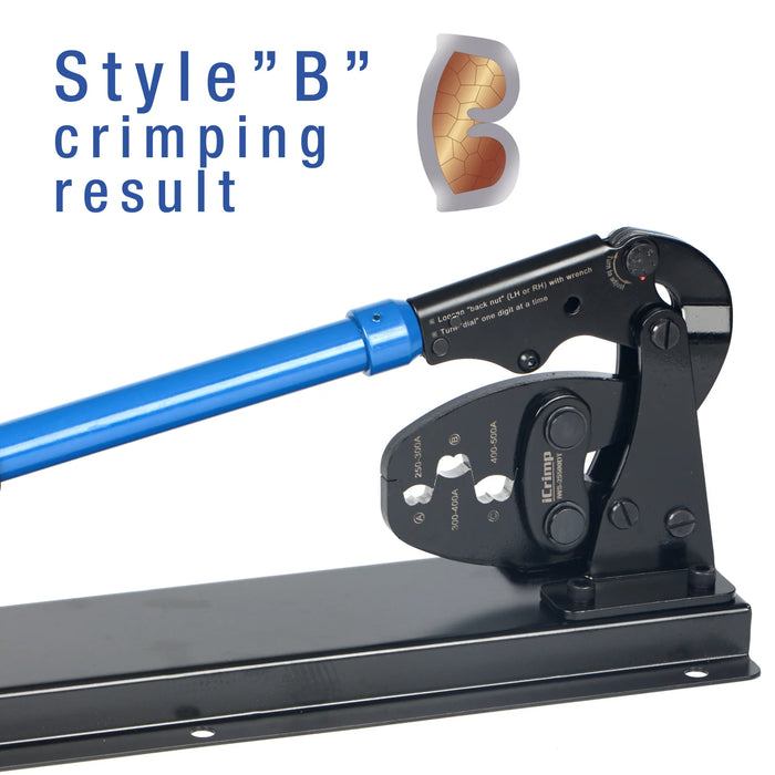 iCrimp Battery Lugs and Open Barrel Connectors Crimping Tools-Desk Type IWS-25500DT(250-500A)