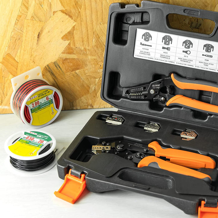 Quick Change Ratcheting Crimper Tool Kit