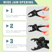 Wide jaw opening