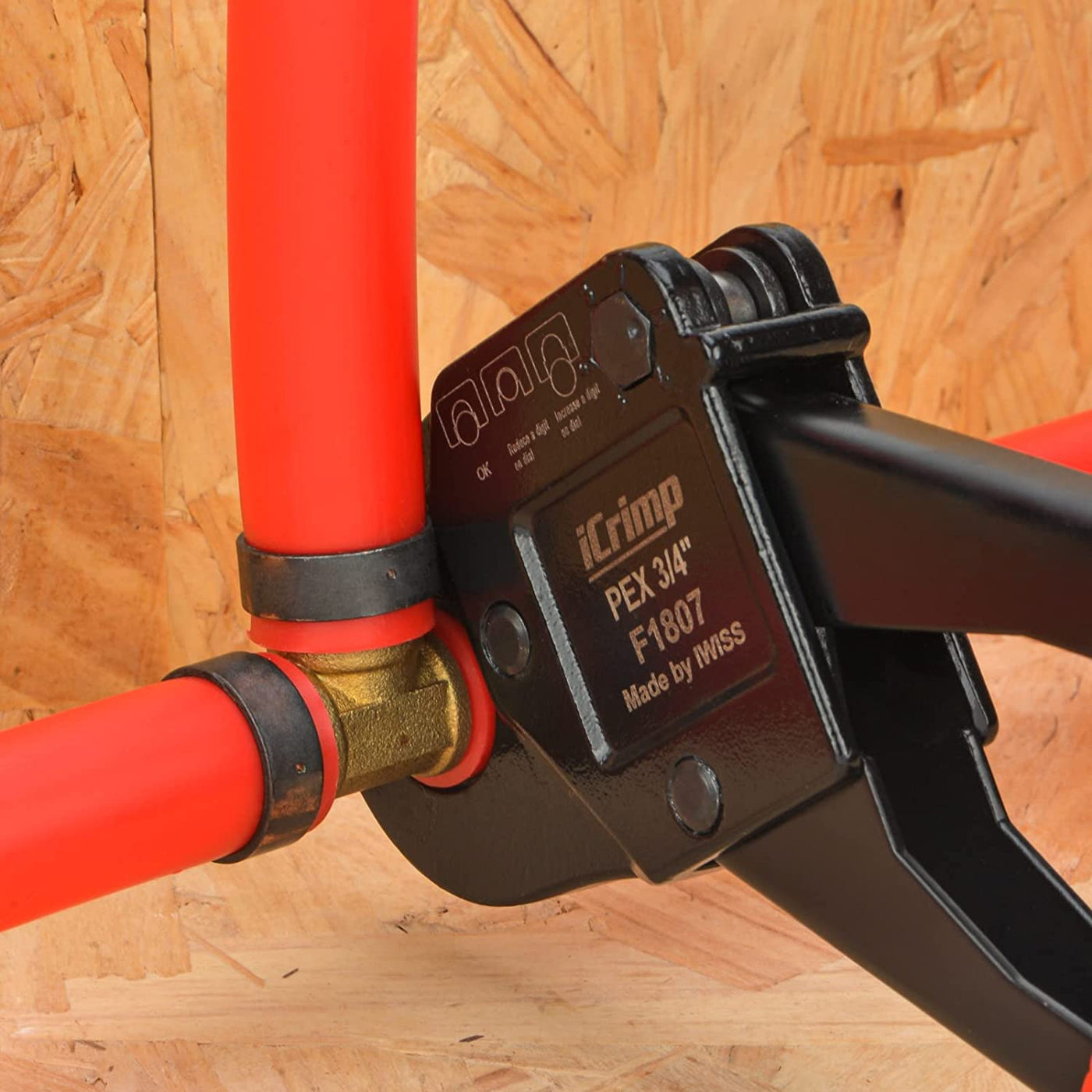 iCrimp Angle PEX Crimper for 1/2inch & 3/4inch PEX Copper Crimp Ring