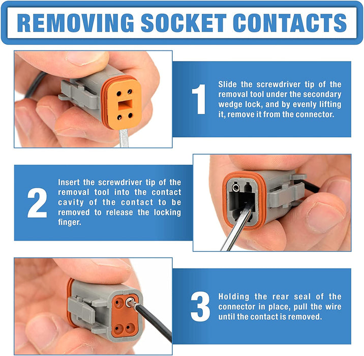 Removing socket contacts