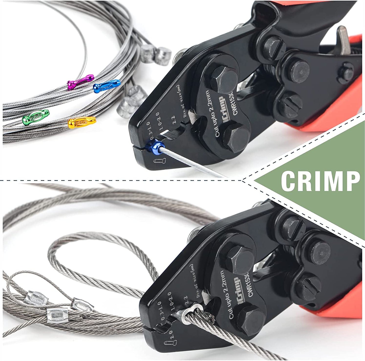 Bicycle Cable and Housing Crimper with Builtin Cutter — iCrimp Tools