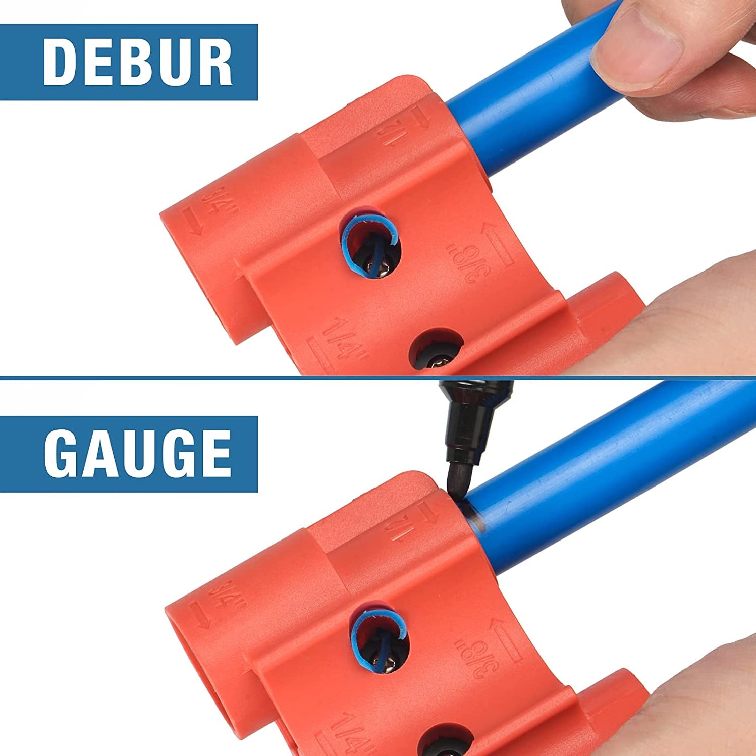 Deburring Pipe and Depth Gauge Tool for Push-Fit Fittings — iCrimp Tools