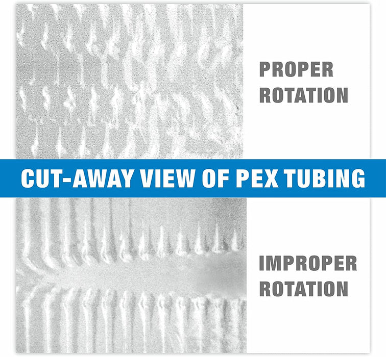 Cut away view of pex tubing