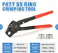F877 SS Ring crimping tool