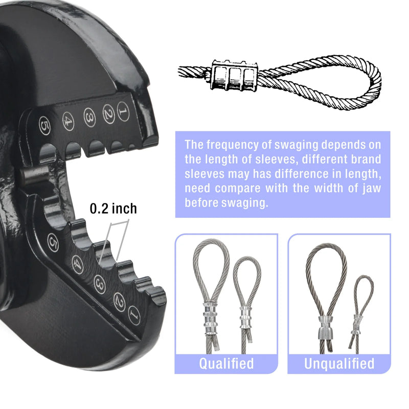 Wire Rope Crimping Tool qualified result