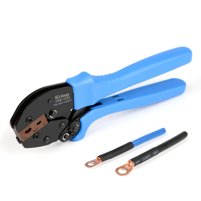 iCrimp IWS-1030 Battery Lugs and Open Barrel Connectors Crimping Tools works with Wire AWG 11-8
