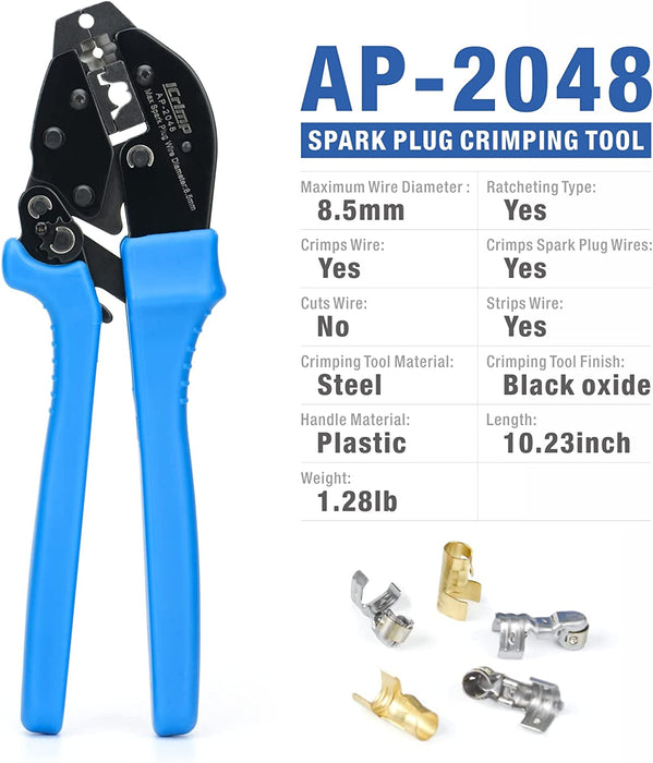 AP-50BI Cable Crimper for Copper Cable Lugs from 8-2AWG — IWISS TOOLS