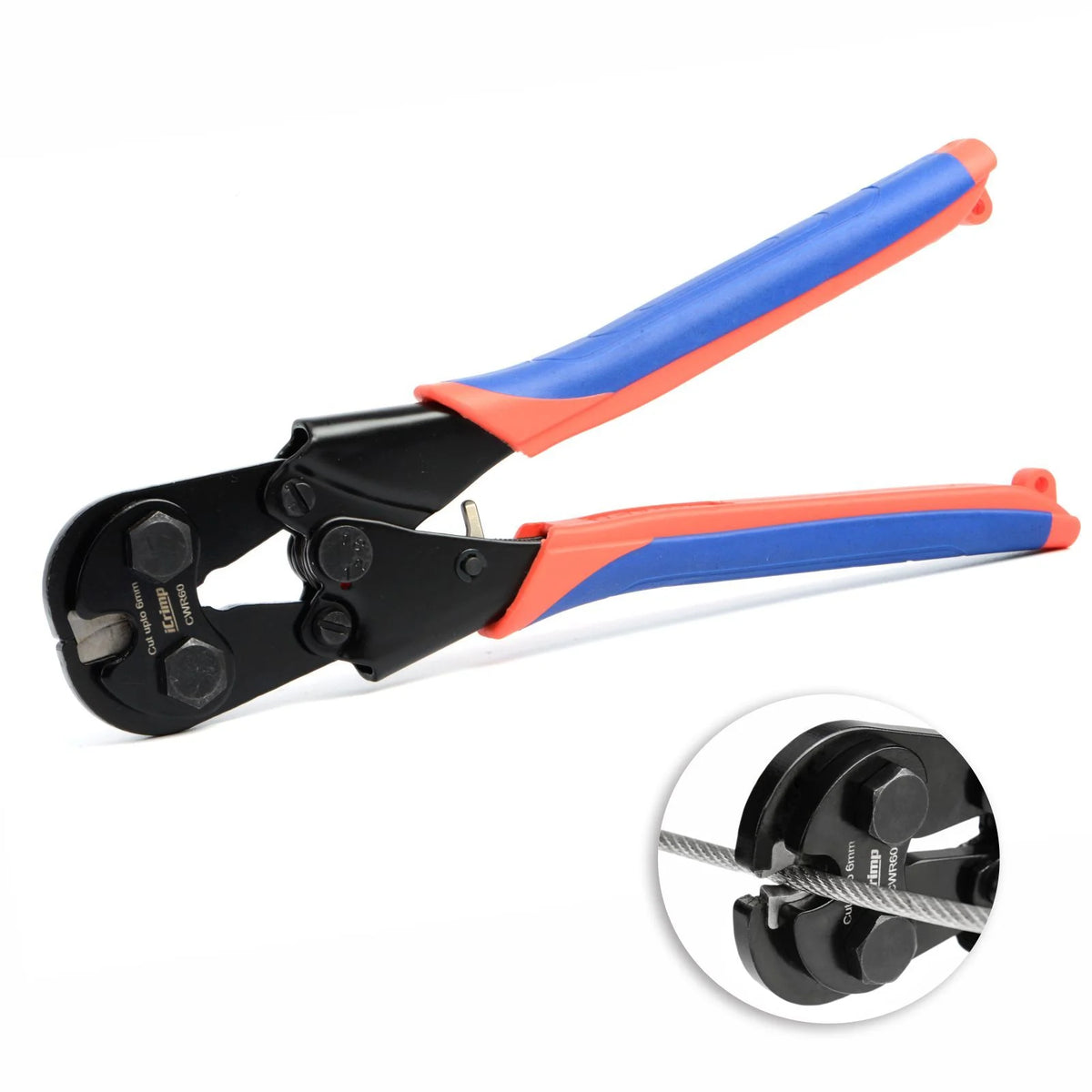 Wire Rope Cutter for Wire Rope, Bicycle Cable up to 6mm — iCrimp Tools