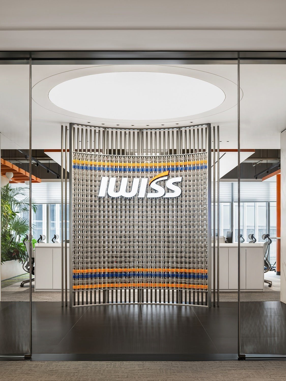 IWISS office reception with company signage